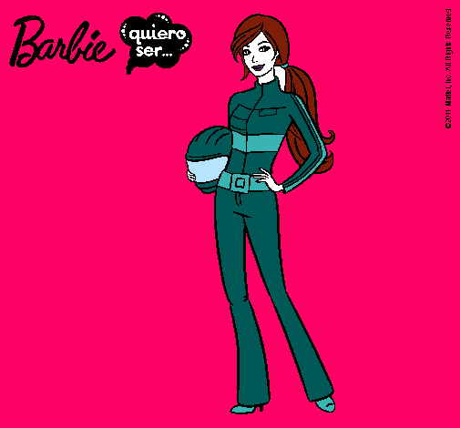 Barbie piloto de motos