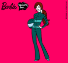 Dibujo Barbie piloto de motos pintado por vlentinita