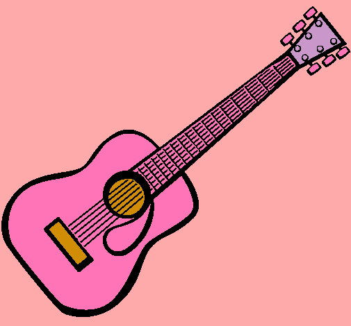 Dibujo Guitarra española II pintado por micaela22