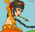 Dibujo Princesa china pintado por pamela562