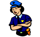 Dibujo Mujer policía pintado por ivanaran