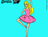 Dibujo Barbie bailarina de ballet pintado por macario