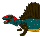 Dibujo Dinosaurio pintado por chaparrito