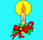 Dibujo Vela de navidad pintado por chicamarise