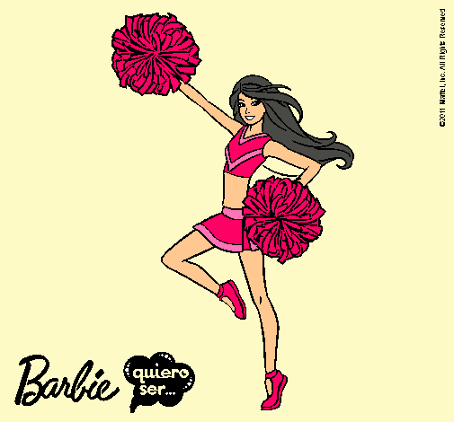 Dibujo Barbie animadora pintado por carmen20012306