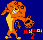 Dibujo Madagascar 2 Alex 2 pintado por salir