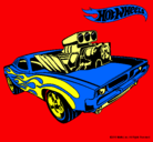 Dibujo Hot Wheels 11 pintado por arriola