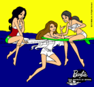 Dibujo Barbie y sus amigas pintado por isadrmon