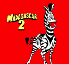 Dibujo Madagascar 2 Marty pintado por nbhbn 