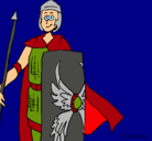 Dibujo Soldado romano II pintado por guachi