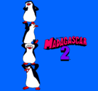 Dibujo Madagascar 2 Pingüinos pintado por octaviocort