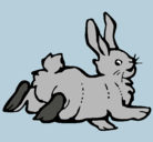 Dibujo Conejo contento pintado por Alive