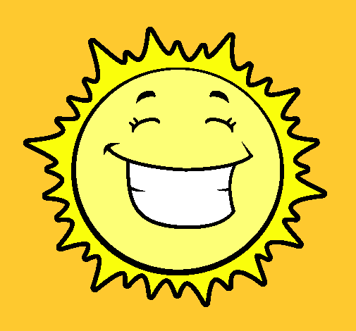 Dibujo Sol sonriendo pintado por yolenny