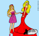 Dibujo Barbie estrena vestido pintado por MACARENA_21