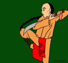 Dibujo Kung fu pintado por acustic