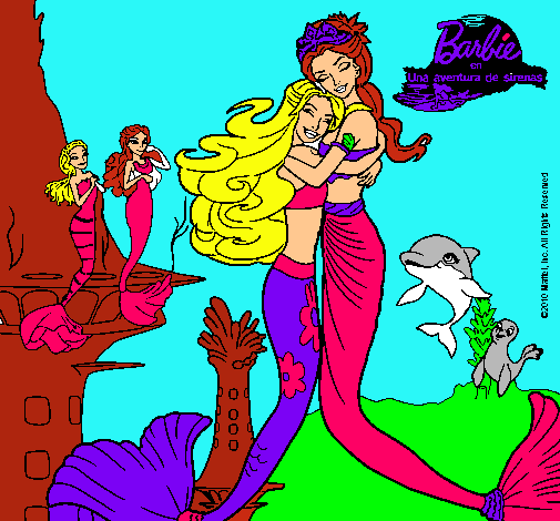 Barbie sirena y la reina sirena