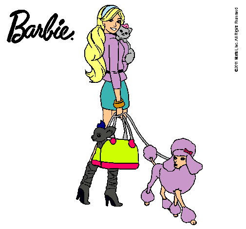 Dibujo Barbie elegante pintado por lara2002