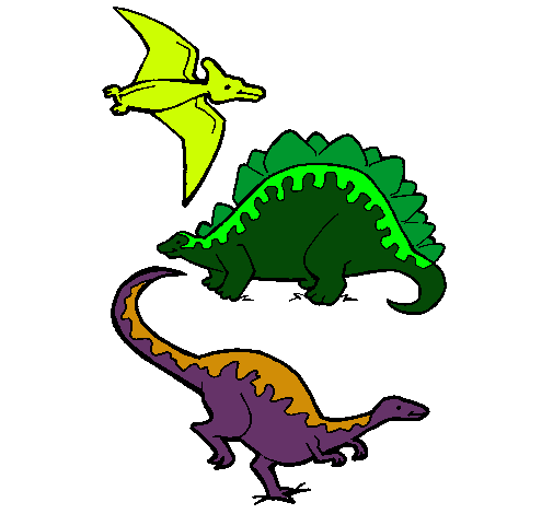 Tres clases de dinosaurios