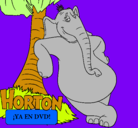 Dibujo Horton pintado por horton