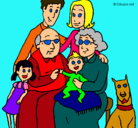 Dibujo Familia pintado por jcele