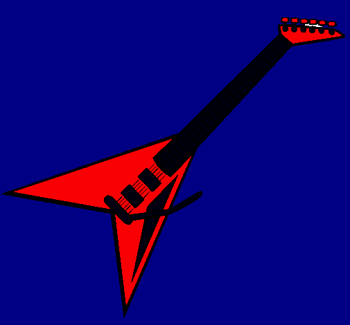 Dibujo Guitarra eléctrica II pintado por aldairxx