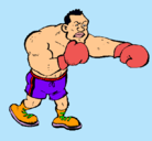 Dibujo Boxeador pintado por lenox