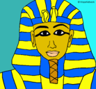 Dibujo Tutankamon pintado por NIKI4