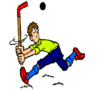Dibujo Jugador de hockey sobre hierba pintado por ANDREA203