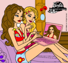 Dibujo Barbie chateando pintado por MACARENA_21