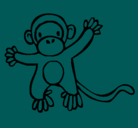 Dibujo Mono pintado por peztronauta