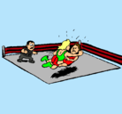 Dibujo Lucha en el ring pintado por 124567890