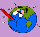 Dibujo Calentamiento global pintado por peluchito