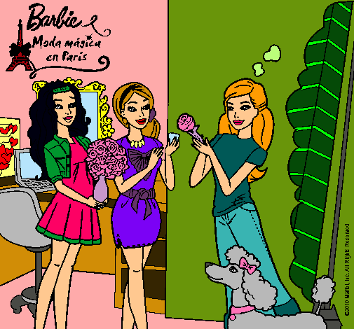 Barbie de compras con sus amigas