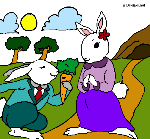 Dibujo Conejos pintado por Omar09