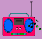 Dibujo Radio cassette 2 pintado por miucik 