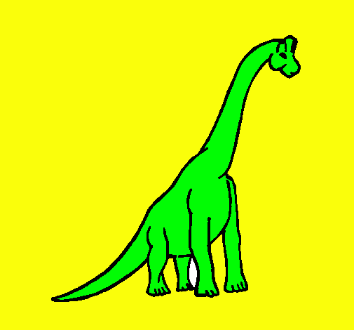 Dibujo Braquiosaurio pintado por ivanraton