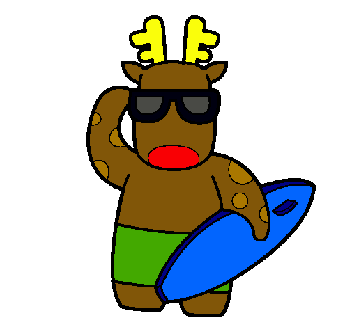 Ciervo surfer