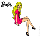Dibujo Barbie sentada pintado por Esmii