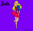 Dibujo Barbie informal pintado por lorenika121