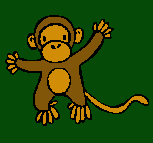 Dibujo de Mono pintado por Nomada en  el día 18-07-11 a las  05:14:40. Imprime, pinta o colorea tus propios dibujos!