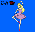 Dibujo Barbie bailarina de ballet pintado por madi