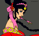 Dibujo Princesa china pintado por zaimir