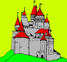 Dibujo Castillo medieval pintado por geremias