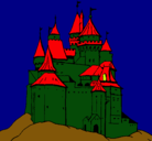 Dibujo Castillo medieval pintado por OPUGI