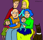 Dibujo Familia pintado por jolo