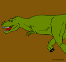 Dibujo Tiranosaurio rex pintado por tiranosaurio