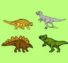 Dibujo Dinosaurios de tierra pintado por tapun