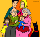Dibujo Familia pintado por mishell