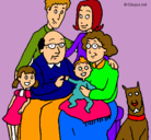 Dibujo Familia pintado por roksana