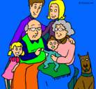 Dibujo Familia pintado por milenka